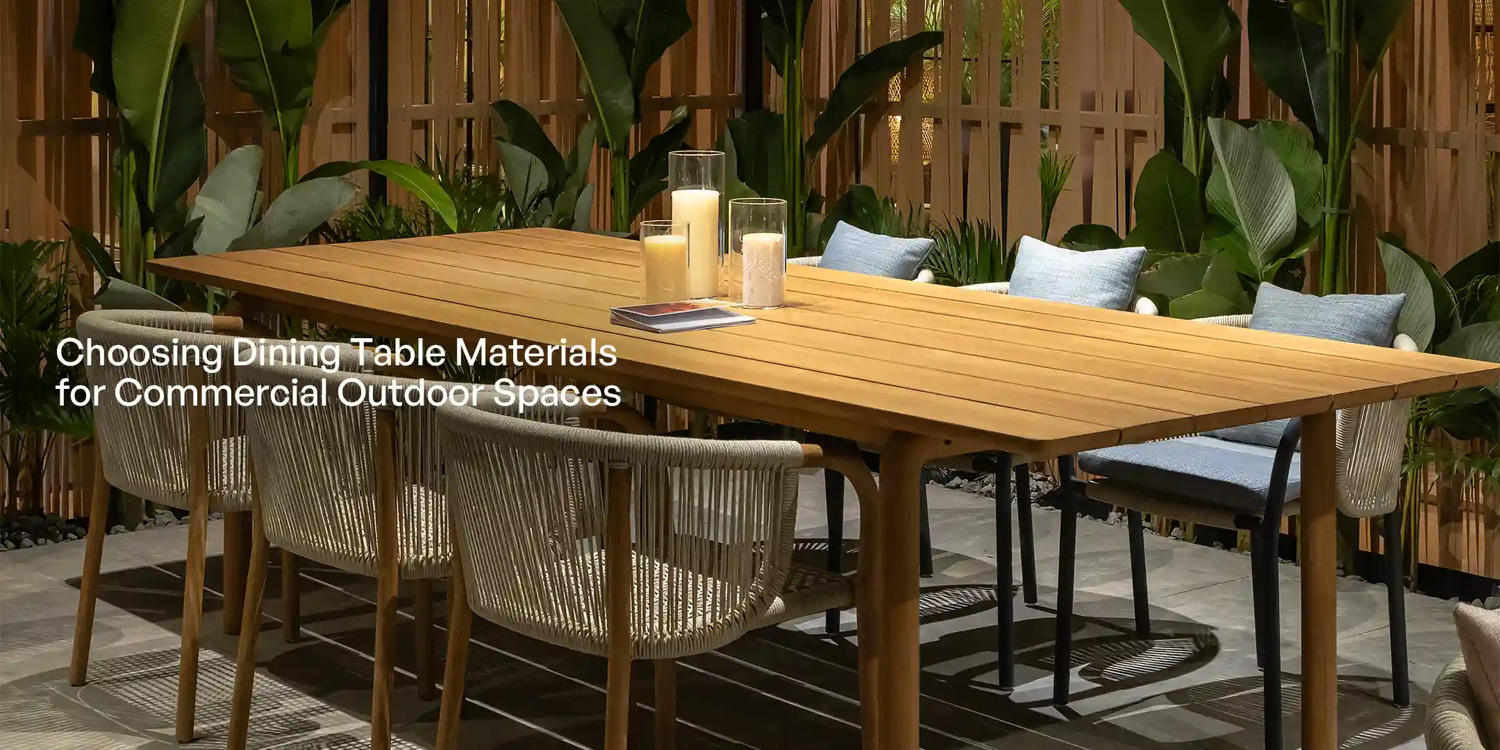 Read more about the article Choosing Dining Table Materials for Commercial Outdoor Spaces