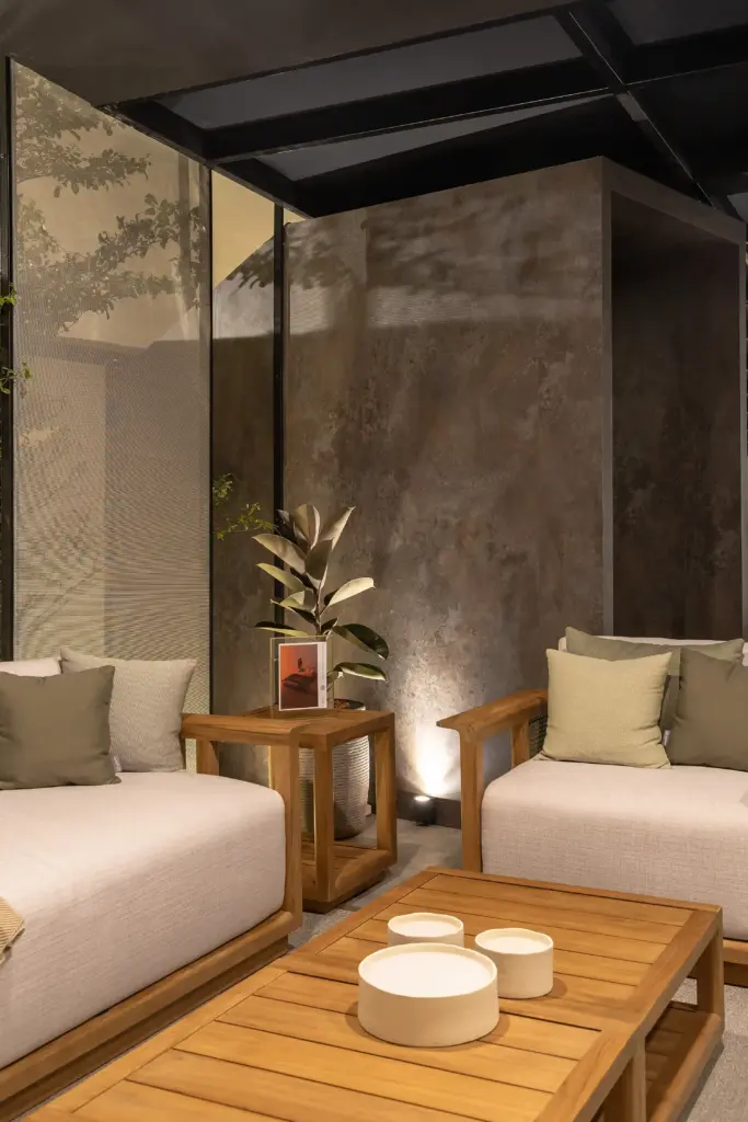 Sofa and Coffee Table Combination Japandi Style