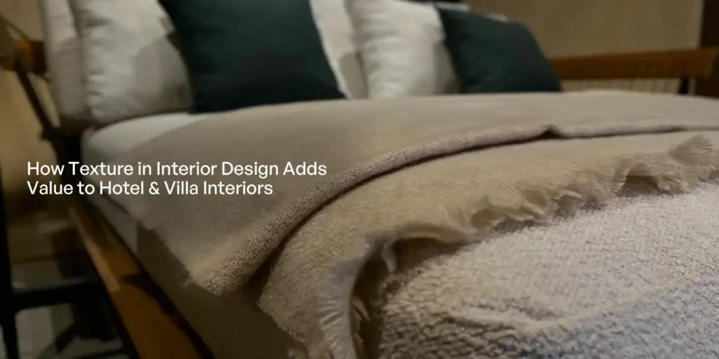 How Texture in Interior Design Adds Value to Hotel & Villa Interiors