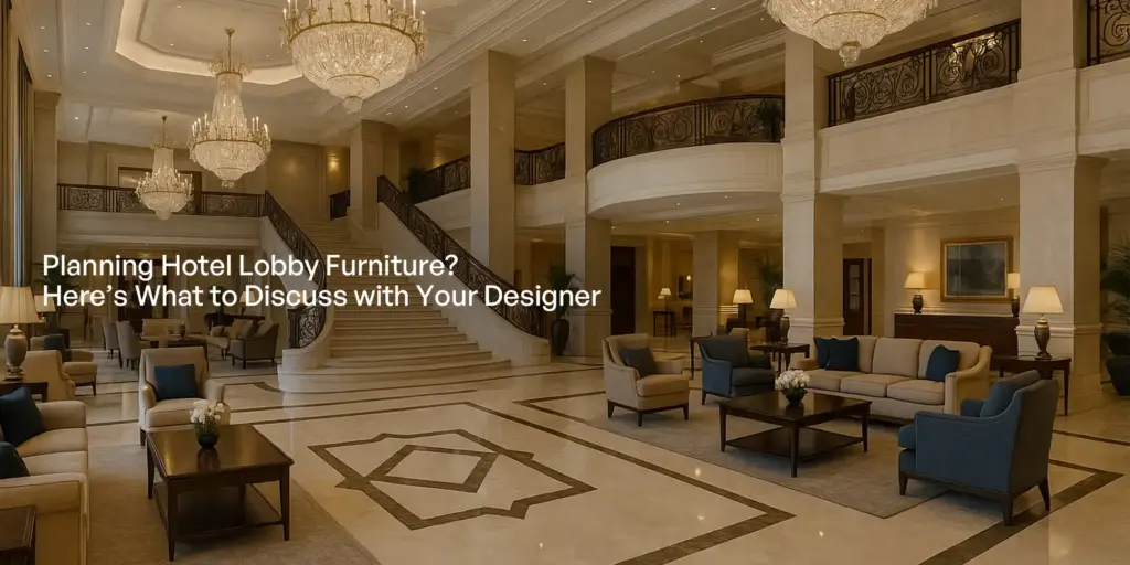 What to Discuss with Designers About Hotel Lobby Furniture